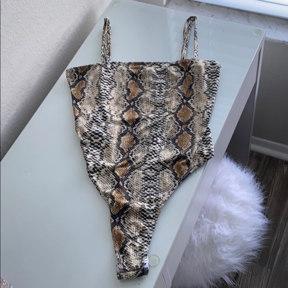 Snake Print Bodysuit